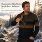 Herren Winter Strickjacke mit Kapuze, kariert, mit Fleecefutter, dicker Mantel mit langen Ärmeln