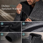 Herren Winter Strickjacke mit Kapuze, kariert, mit Fleecefutter, dicker Mantel mit langen Ärmeln