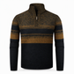 Herren Winter Strickjacke mit Kapuze, kariert, mit Fleecefutter, dicker Mantel mit langen Ärmeln