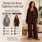 Damen 3-teiliges Strick-Loungewear-Set