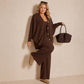 Damen 3-teiliges Strick-Loungewear-Set