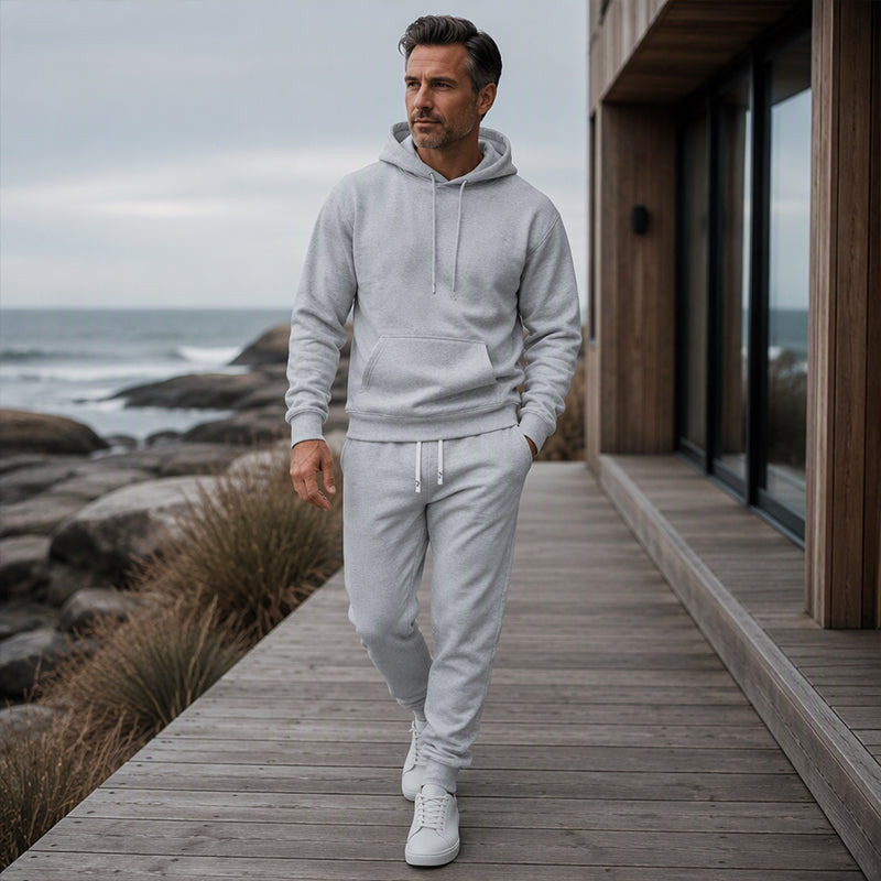 Freizeit 2-teiliges Set für Herren mit Hoodie und Jogginghose
