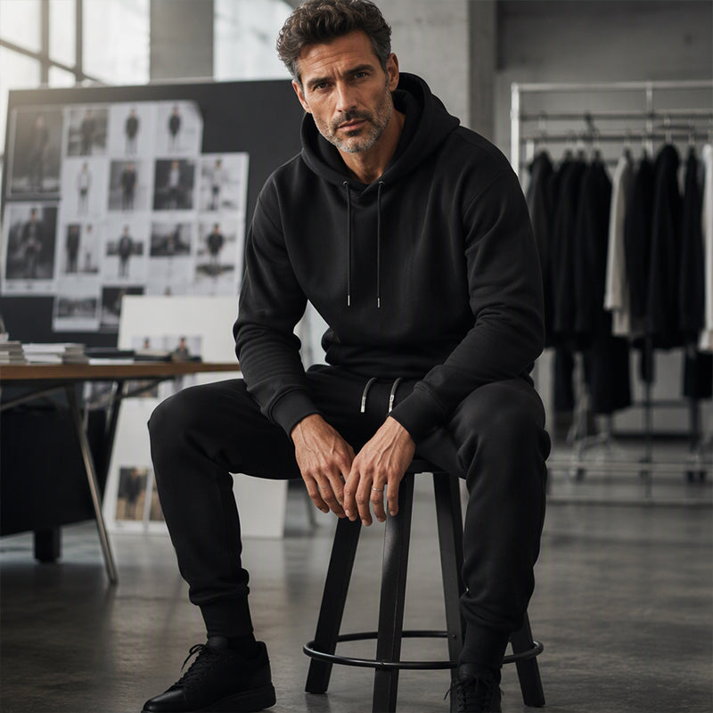 Freizeit 2-teiliges Set für Herren mit Hoodie und Jogginghose