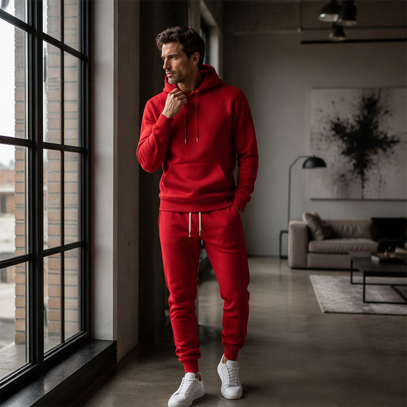 Freizeit 2-teiliges Set für Herren mit Hoodie und Jogginghose