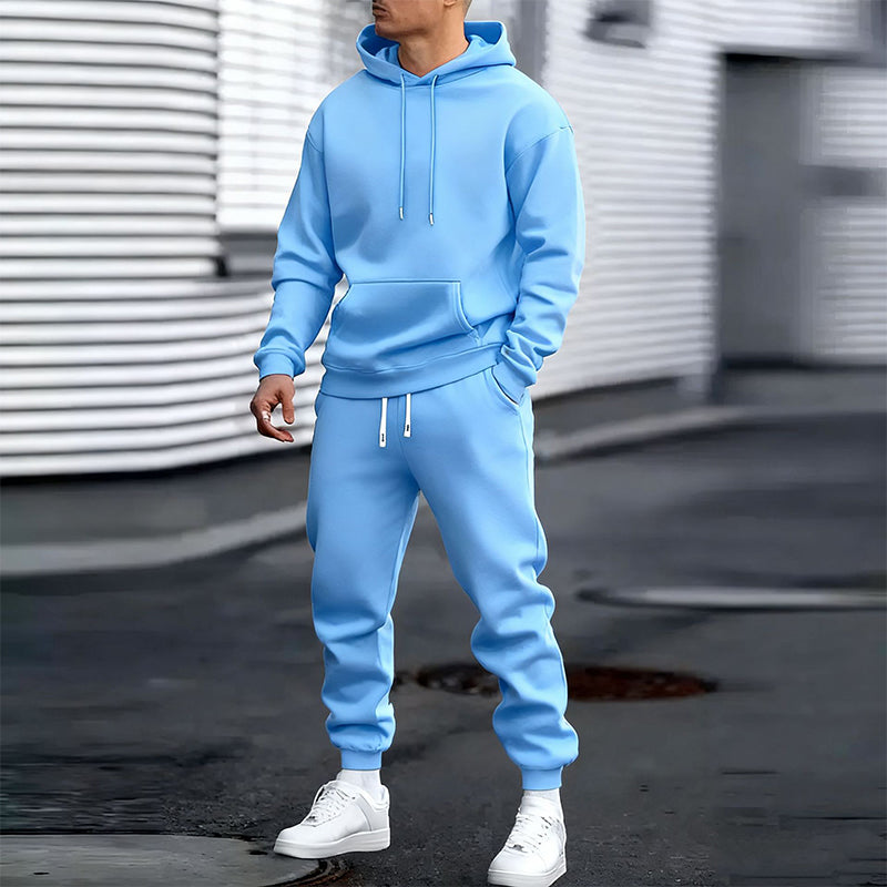Freizeit 2-teiliges Set für Herren mit Hoodie und Jogginghose