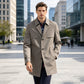 Lässiger Einreiher-Trenchcoat für Herren