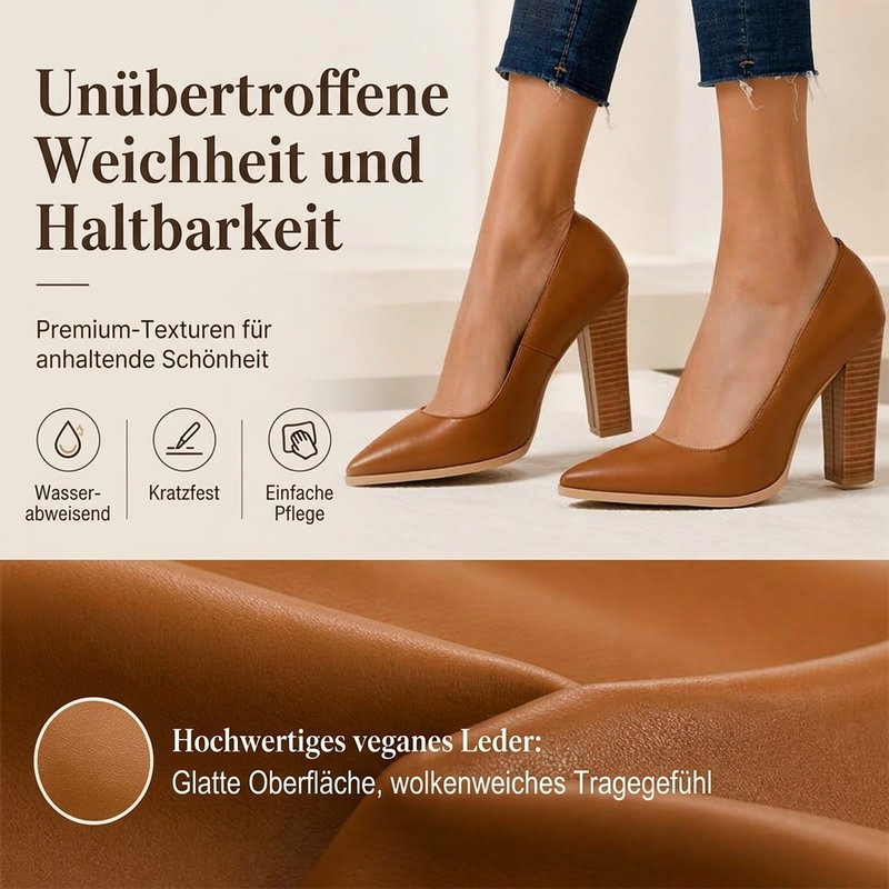 📈 Verkaufshit Nr. 1 – direkt 50%! Damen Schicke Pumps mit spitzer Zehenpartie und blockabsatz