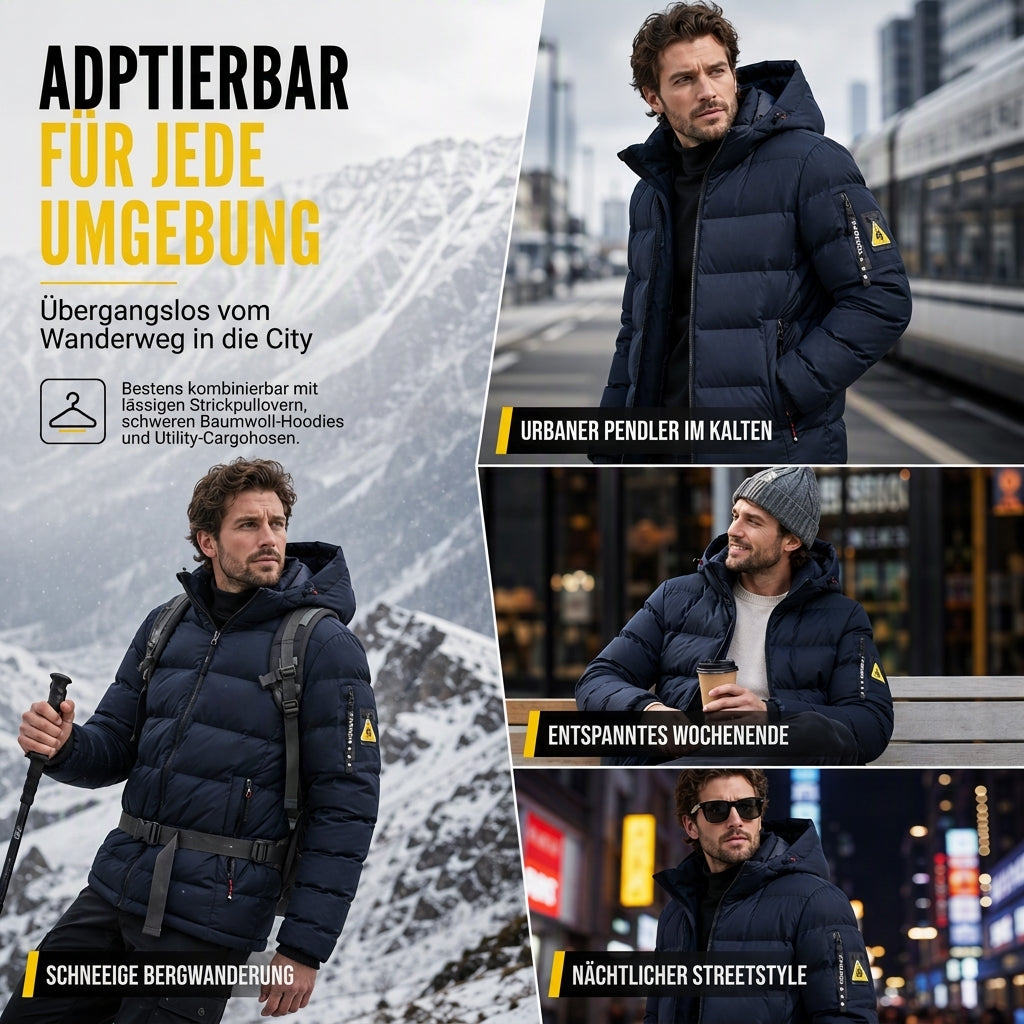 📢🎉50%Rabatt!!!🛍️✨Wendbare warme Kapuzenjacke für Herren