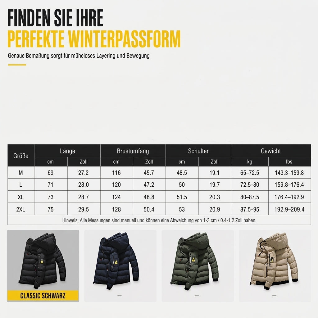 📢🎉50%Rabatt!!!🛍️✨Wendbare warme Kapuzenjacke für Herren