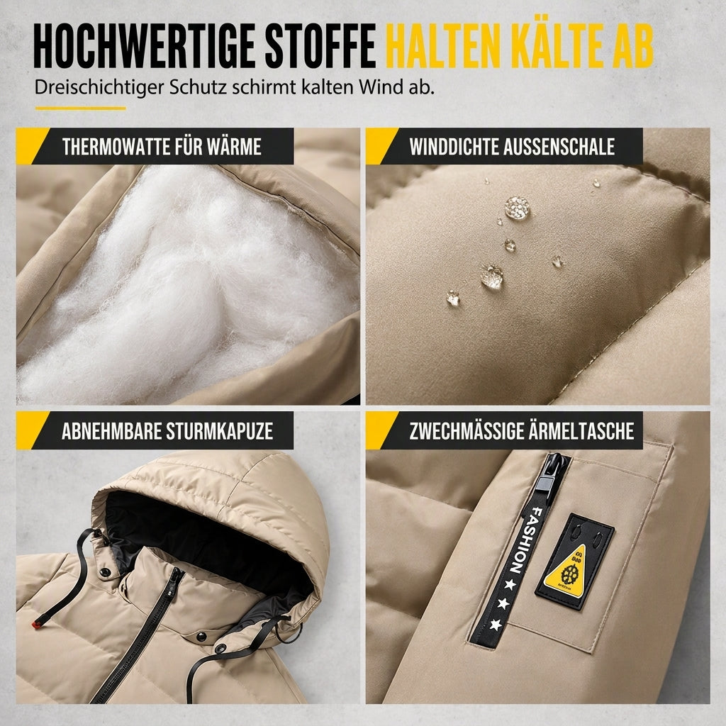 📢🎉50%Rabatt!!!🛍️✨Wendbare warme Kapuzenjacke für Herren