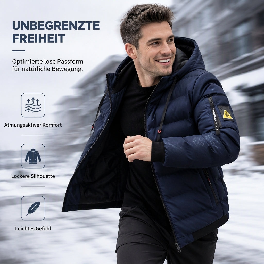 📢🎉50%Rabatt!!!🛍️✨Wendbare warme Kapuzenjacke für Herren