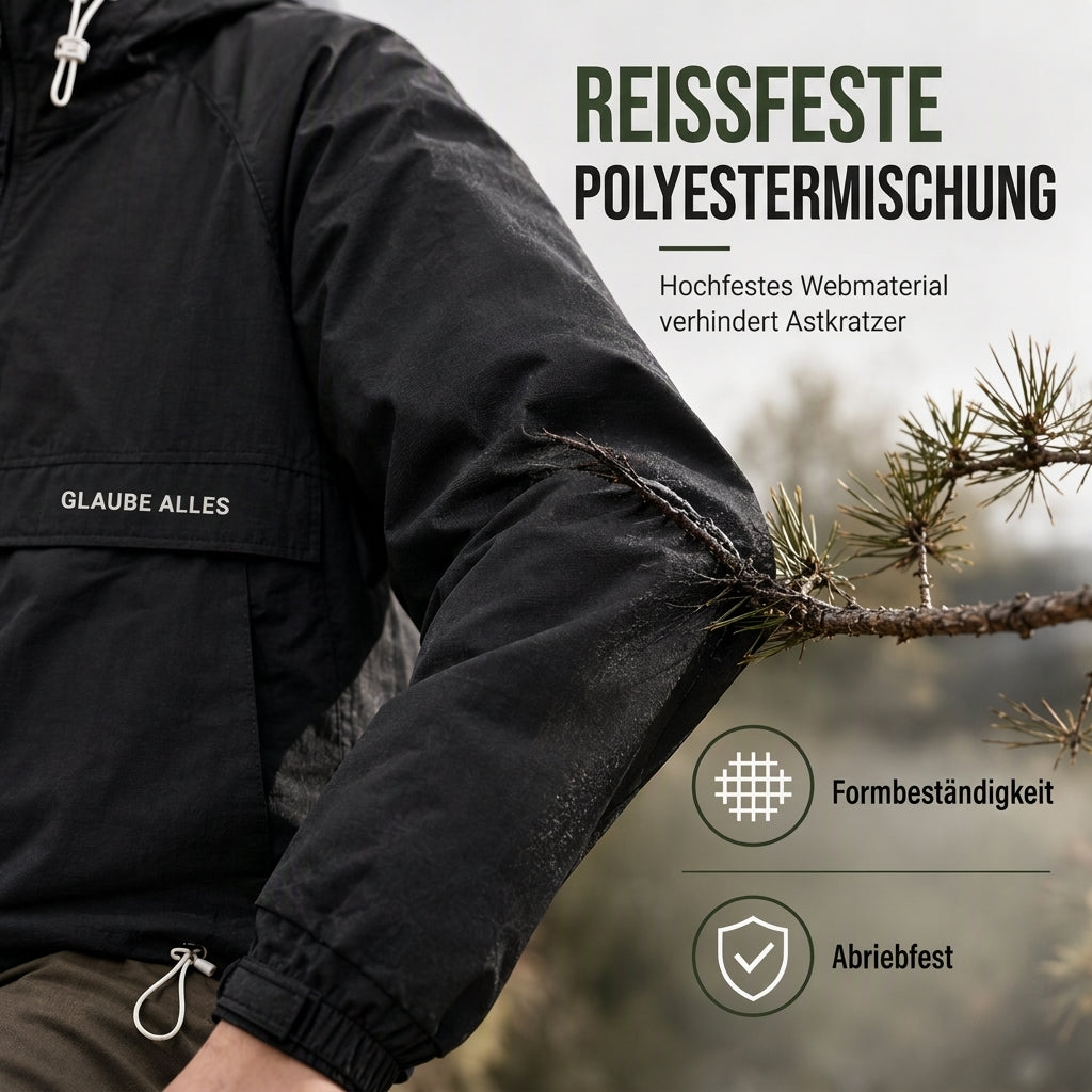 📢🎉50%Rabatt!!!🛍️✨Wasserabweisende Outdoor-Wanderjacke mit Kapuze und mehreren Taschen