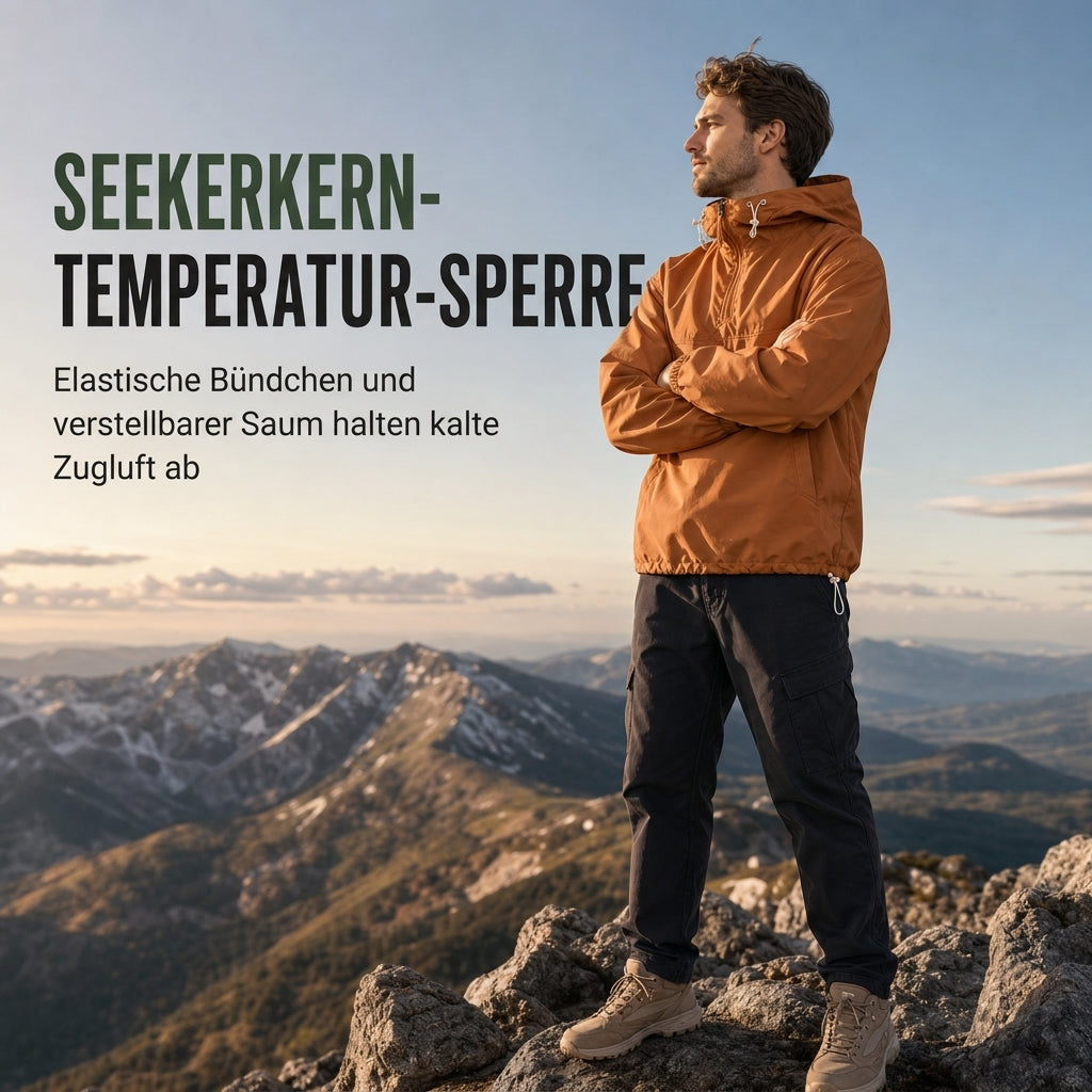 📢🎉50%Rabatt!!!🛍️✨Wasserabweisende Outdoor-Wanderjacke mit Kapuze und mehreren Taschen