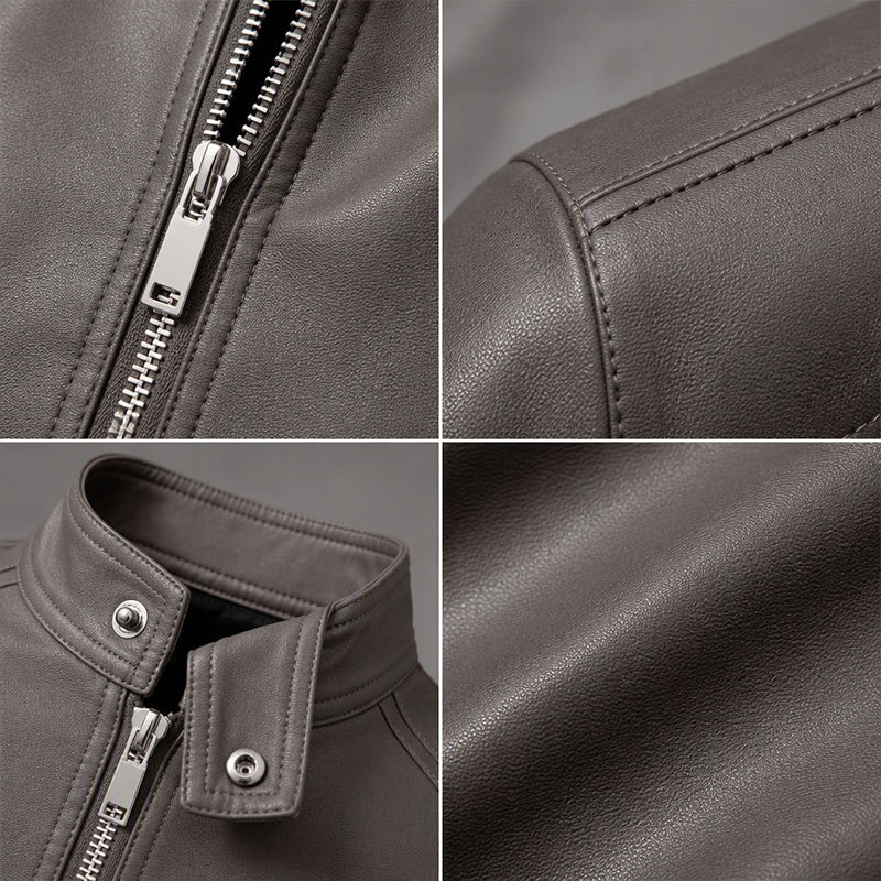 50 % Rabatt | Warme Bikerjacke in Slim Fit