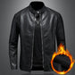 50 % Rabatt | Warme Bikerjacke in Slim Fit
