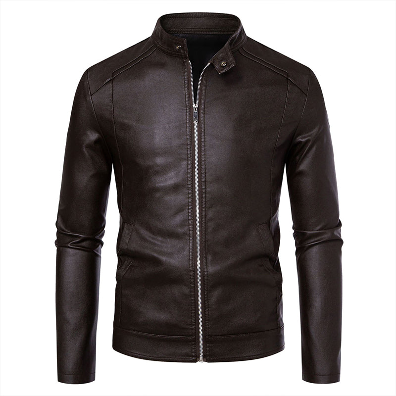 50 % Rabatt | Warme Bikerjacke in Slim Fit
