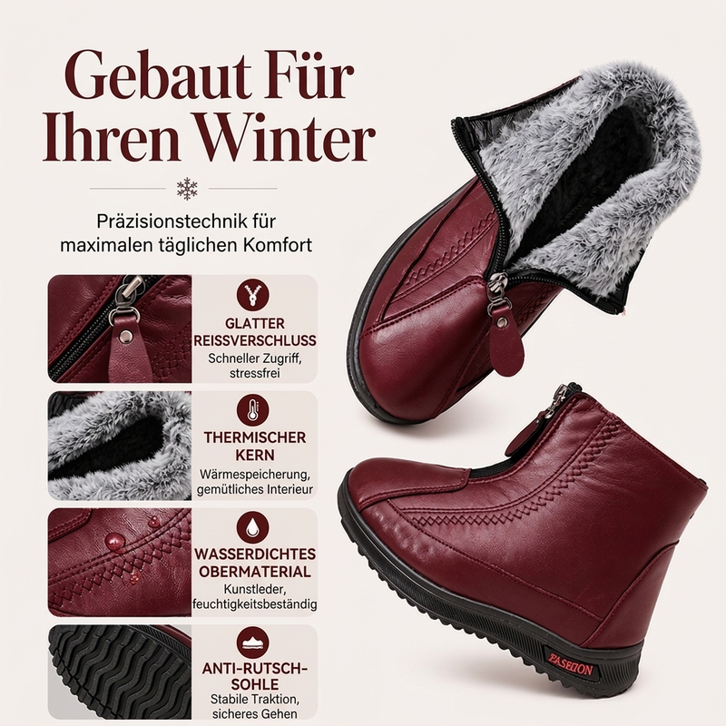 50 % Rabatt | Warme rutschfeste Winterstiefel für Damen