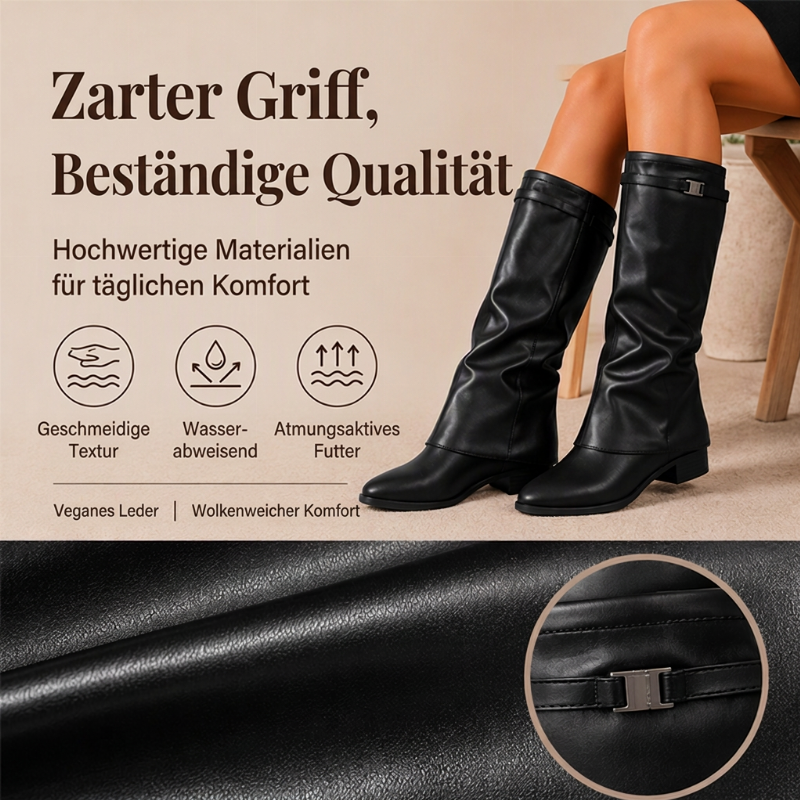 ⏰ Countdown läuft – 50% nur noch 3 Tage! Schicke lässige kniehohe Damenstiefel