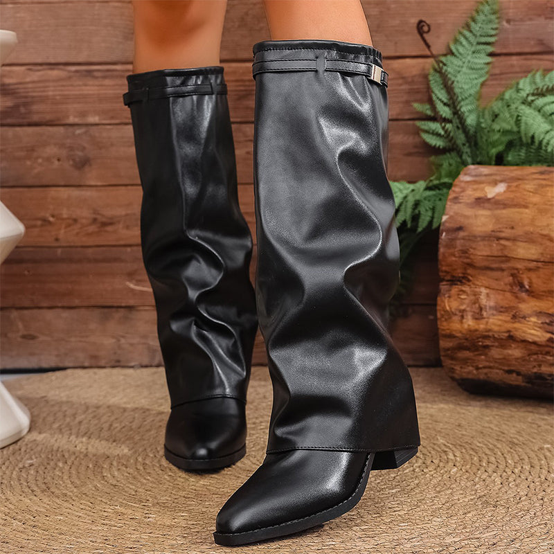 ⏰ Countdown läuft – 50% nur noch 3 Tage! Schicke lässige kniehohe Damenstiefel