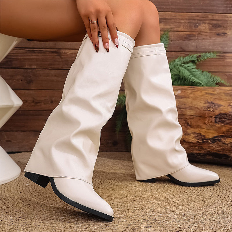 ⏰ Countdown läuft – 50% nur noch 3 Tage! Schicke lässige kniehohe Damenstiefel
