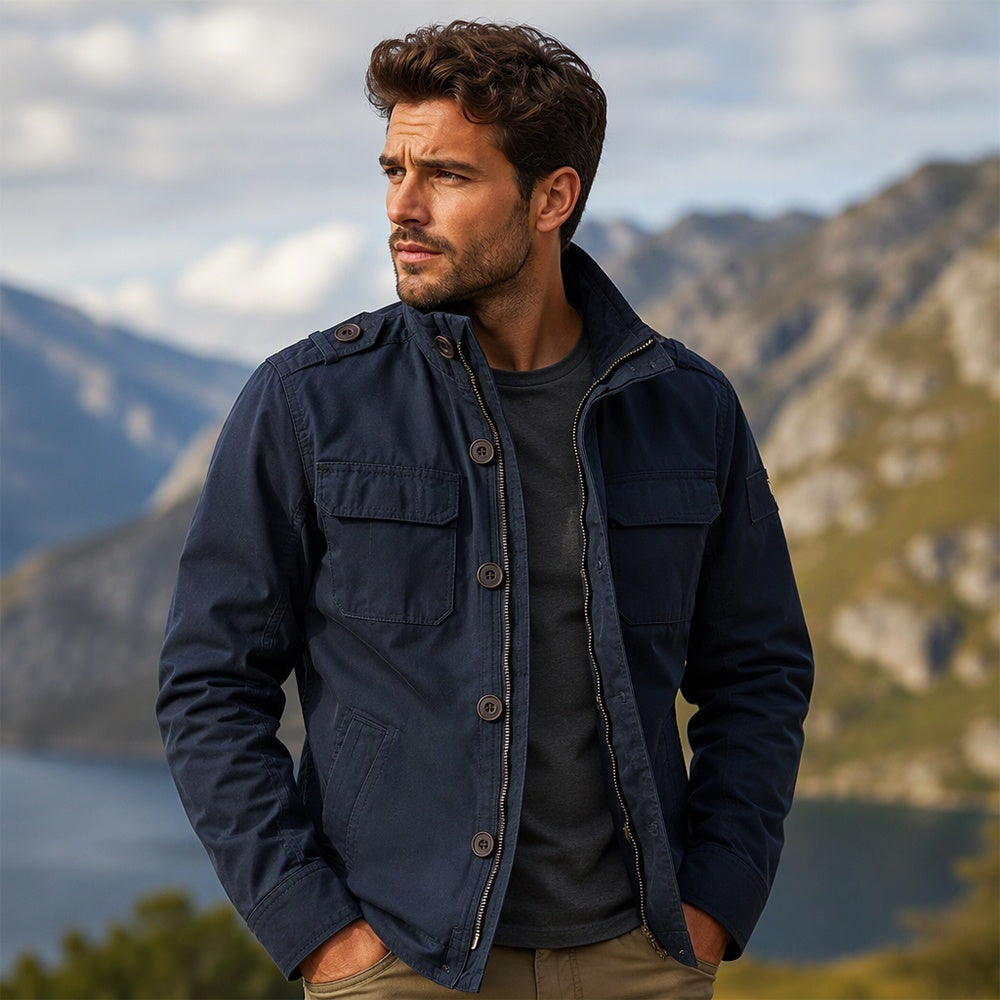 📢Blitzangebot! Jetzt zuschlagen!📢 Herren Militär Stehkragen Camouflage Jacke