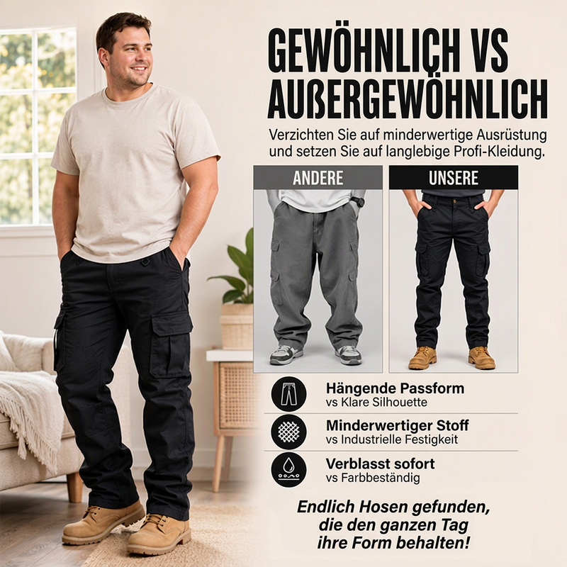 ⏰ Countdown läuft – 50% nur noch 3 Tage!🔥 Mehrtaschige Cargohose für Herren im Outdoor-Bereich