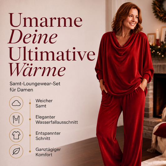 ☁️ Lässig & feminin – Rollkragenoberteil & Weithosen im Set – Weicher Stoff, moderner Schnitt & vielseitig kombinierbar