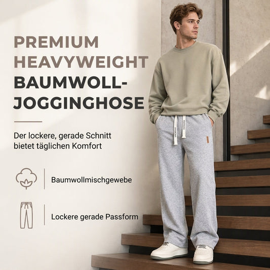 🔥Räumungsverkauf🔥Herren Sweathose mit lockerem Sitz und geradem Bein, Dicke, lässige, weit geschnittene Sporthose für Herbst und Winter