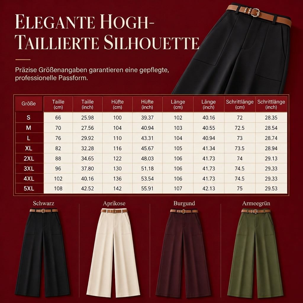 ✨Neu Eingetroffen! Damen Freizeit Hosenanzug Weites Bein Hosen Herbst Winter Lange Hosen