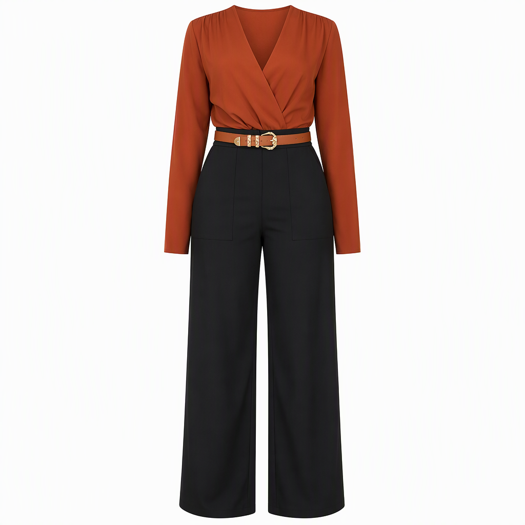 ✨Neu Eingetroffen! Damen Freizeit Hosenanzug Weites Bein Hosen Herbst Winter Lange Hosen