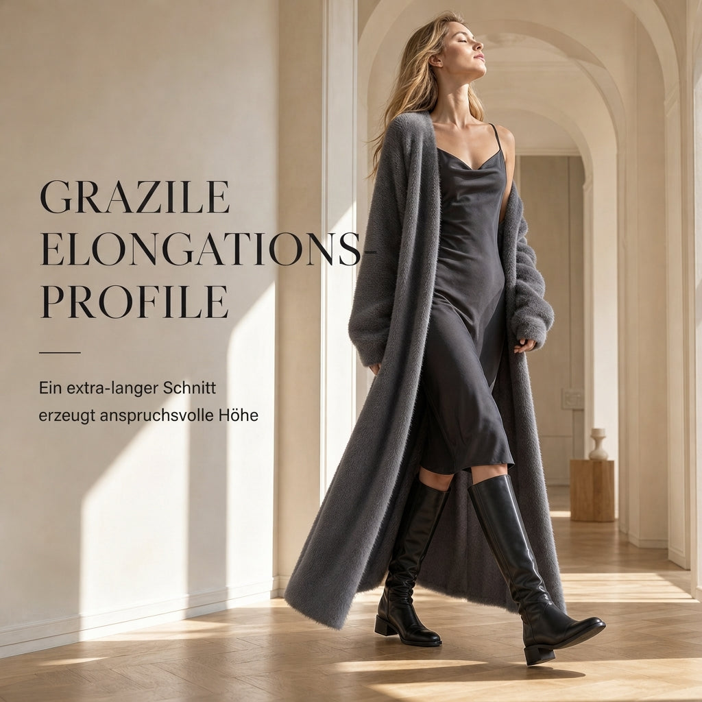 ✨Neu Eingetroffen! Damen Langcardigan aus Kunstpelz-Fleece, flauschiger oversized Strickmantel für Herbst und Winter