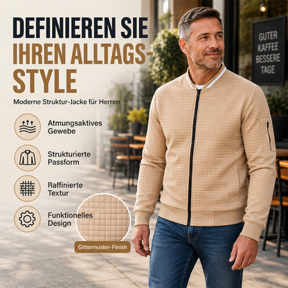 ⏰ Countdown läuft – 50% nur noch 3 Tage!  Herren Freizeit Waffelstrick Steppjacke