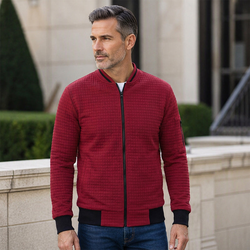 ⏰ Countdown läuft – 50% nur noch 3 Tage!  Herren Freizeit Waffelstrick Steppjacke