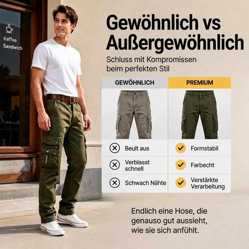 🚀Neu eingetroffen! 50% Rabatt!🚀 Herren Outdoor Utility Cargohose