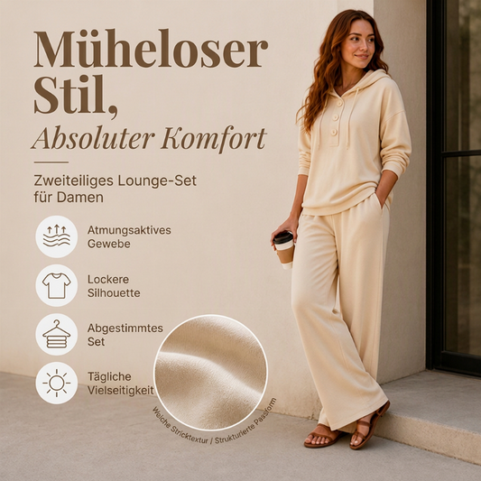 ⏰ Countdown läuft – 50% nur noch 3 Tage! Freizeit-Hoodie und Lounge-Hosen Set für Damen