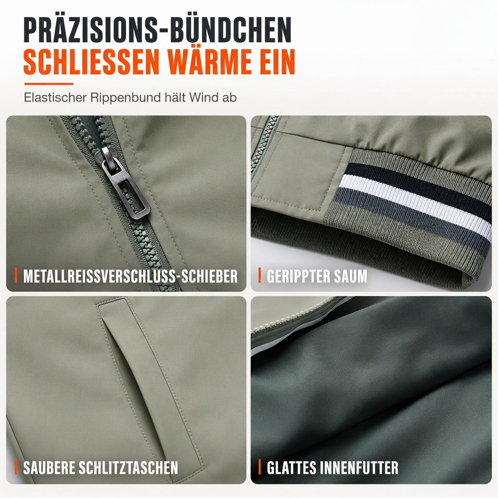 ✨Begrenzter Vorrat verfügbar, nicht verpassen!🔥🔥Freizeitjacke für Herren in Unifarbe