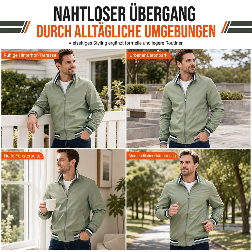 ✨Begrenzter Vorrat verfügbar, nicht verpassen!🔥🔥Freizeitjacke für Herren in Unifarbe