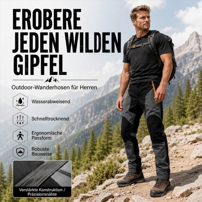 🌟Bestseller reduziert! Nur diese Woche!🌟 Wasserdichte und winddichte Herren-Wanderhose im Patchwork-Design