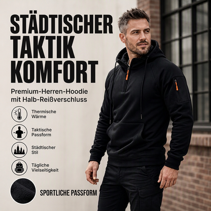 🖤 Black Friday Vorabzugang: 50 % Rabatt 🖤Herren-Casual-Kapuzenpullover mit Viertelreißverschluss
