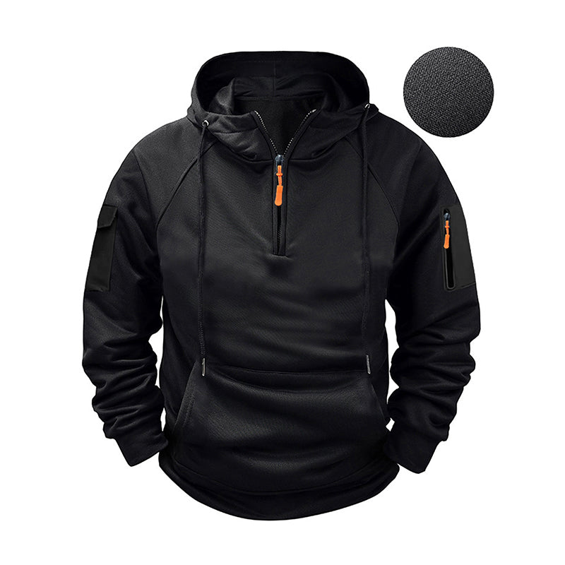 🖤 Black Friday Vorabzugang: 50 % Rabatt 🖤Herren-Casual-Kapuzenpullover mit Viertelreißverschluss
