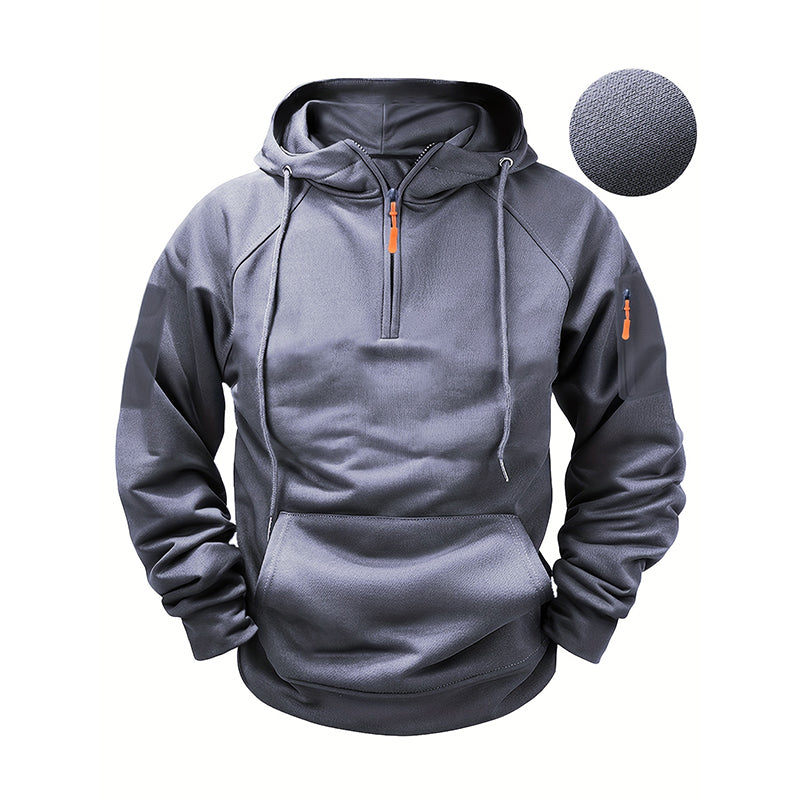 🖤 Black Friday Vorabzugang: 50 % Rabatt 🖤Herren-Casual-Kapuzenpullover mit Viertelreißverschluss