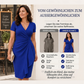 ✨ Neu eingetroffen – Nur heute 50 %!  Elegantes Damen-Wickelkleid mit V-Ausschnitt und Rüschen