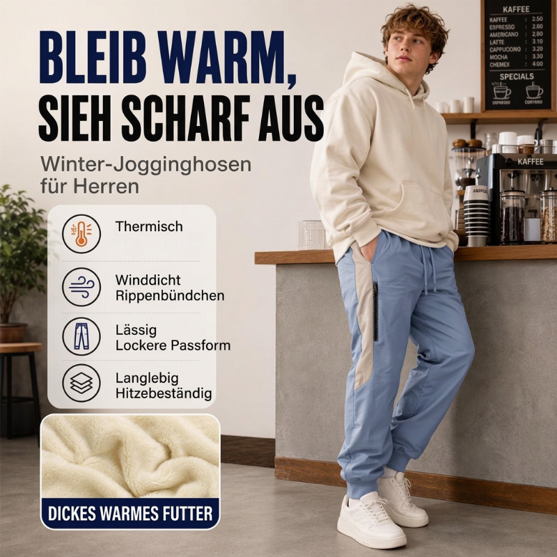 📦 Täglich 500+ Pakete versendet! Herren winddichte thermische Hose mit elastischen Bündchen