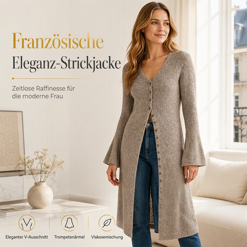✨Neu Eingetroffen!✨Offene Langstrickjacke für Damen