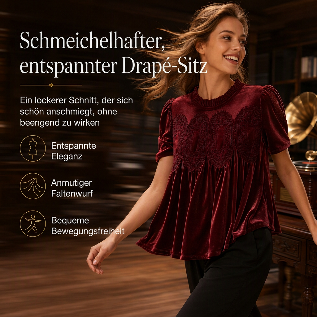 ⏰Letzte Chance! Jetzt zugreifen!⏰ Damen-Unifarbige Kurzarmoberteile mit Rüschenkragen