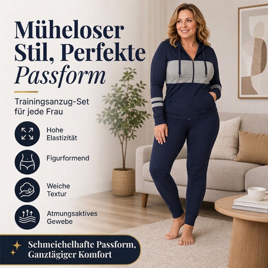 🔥 Nur heute 50 %!  2-teiliges Damen-Set mit Kapuzen-Sweatshirt und Hose