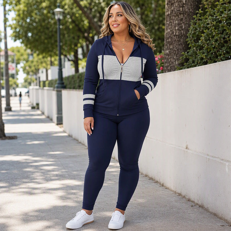 🔥 Nur heute 50 %!  2-teiliges Damen-Set mit Kapuzen-Sweatshirt und Hose