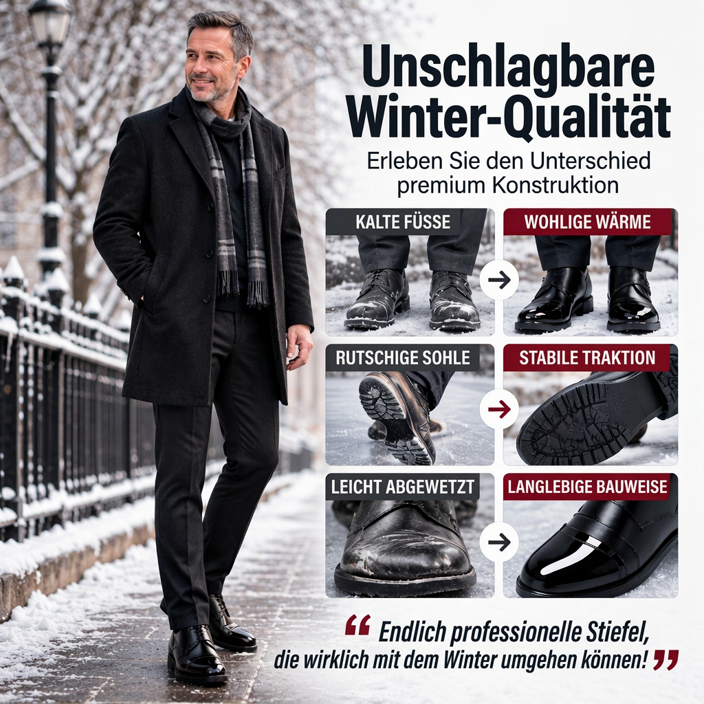 📦 Täglich 500+ Pakete versendet! Herren Winter Thermo Wasserdichte Schuhe