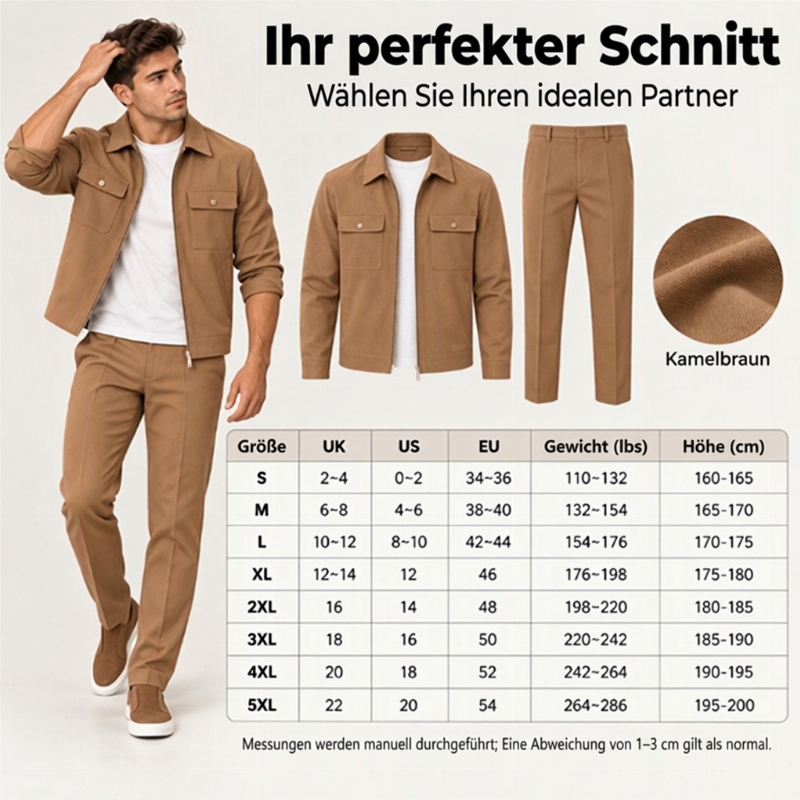 📢🎉50%Rabatt!!!🛍️✨Lässiger, stilvoller Jacken- und Hosenanzug für Herren