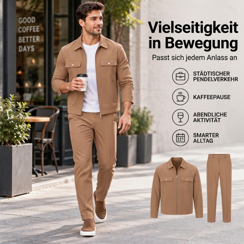 📢🎉50%Rabatt!!!🛍️✨Lässiger, stilvoller Jacken- und Hosenanzug für Herren